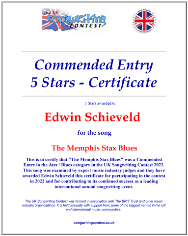 02. UKSC 2022 Certificate Memphis Stax Blues 5 star (Klein)